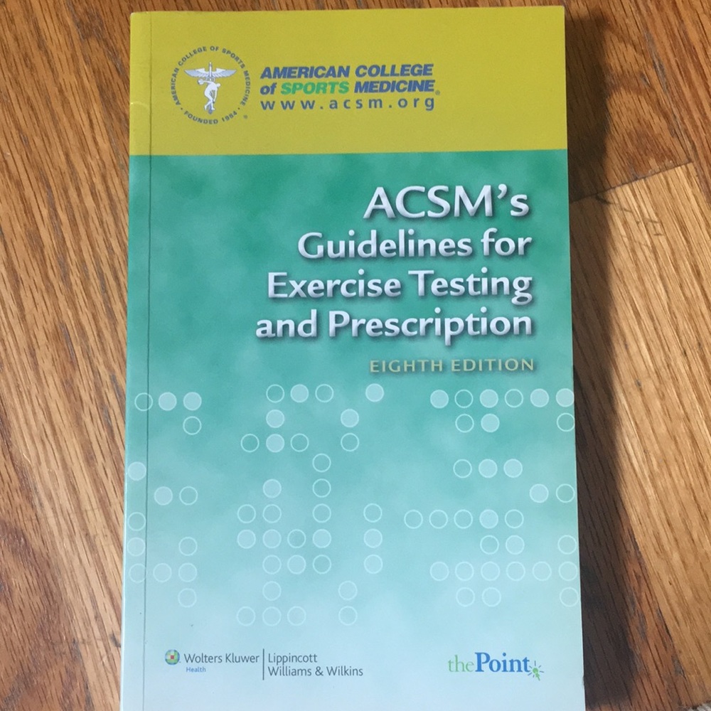ACSM’s Guidelines for Exercise Testing book